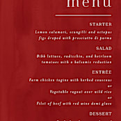 "wispy" - Menus in Sienna by Angela Marzuki - Detail