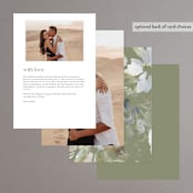 "Spring Dash" - Menus in Pewter by Grace Kreinbrink - Back of Card Options