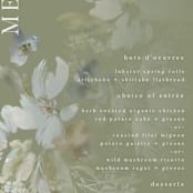 "Spring Dash" - Menus in Pewter by Grace Kreinbrink - Detail