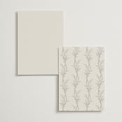 "Etched Frame" - Menus in Eggshell by Robert and Stella - Back of Card Options