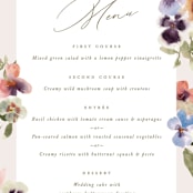 "Bright" - Menus in Summer by Leah Bisch - Detail