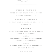 "Vow" - Menus in Tuxedo by Leah Bisch - Detail