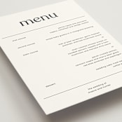 "Memo" - Menus in Charcoal by Blustery August - Detail