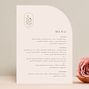 "Everlasting" - Menus in Latte by Jennifer Postorino - Front