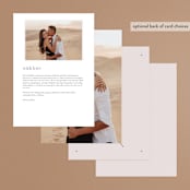 "Coco" - Menus in Linen by Carly Reed Walker - Back of Card Options