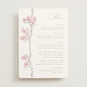 "butter blossoms" - Menus in Posie by Phrosné Barwood - Front