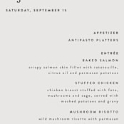 "Align" - Menus in Linen by JoAnn Jinks - Detail