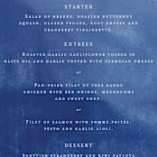 "Poppies" - Menus in Klein by Pati Cascino - Detail