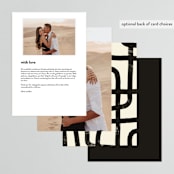 "Crossroads" - Menus in Ink by Iveta Angelova - Back of Card Options