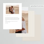 "Connect" - Menus in Almond by Brianne Larsen - Back of Card Options