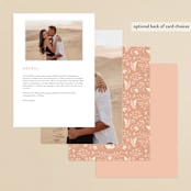 "modern folk" - Menus in Blush by GeekInk Design - Back of Card Options