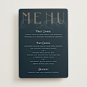 "Deco Garden" - Menus in Dusk by GeekInk Design - Front