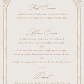 "Timeless" - Menus in Terracotta by Jen Owens - Detail