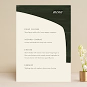 "Warner" - Menus in Emerald by Carrie ONeal - Front