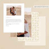 "Warner" - Menus in Emerald by Carrie ONeal - Back of Card Options