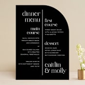 "Split Line" - Menus in Black Tie by Amy Payne - Front