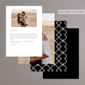"Modern Type" - Menus in Moon by Heather Cairl - Back of Card Options