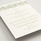 "Floral Arch" - Menus in Greenery by Phrosné Barwood - Detail