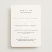 "Breathe" - Menus in Linen by Jennifer Postorino - Front