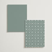 "Breathe" - Menus in Linen by Jennifer Postorino - Back of Card Options