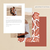 "Watercolor Fallen Leaves" - Menus in Copper by Katharine Watson - Back of Card Options