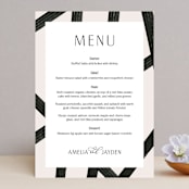 "Inky" - Menus in Onyx by Inkblot Design - Front
