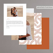 "Center Crest" - Menus in Sweet Potato by Alethea and Ruth - Back of Card Options
