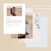 "Wildflower Wreath" - Menus in Sky by Grace Kreinbrink - Back of Card Options
