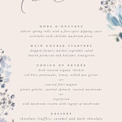 "Wildflower Wreath" - Menus in Sky by Grace Kreinbrink - Detail