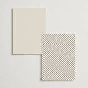 "Scripted Names" - Menus in Ecru by Hooray Creative - Back of Card Options
