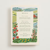 "Farm and Field" - Menus in Barn by Paper Sun Studio - Front