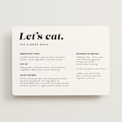 "Make it official" - Menus in Panda by Lea Delaveris - Front