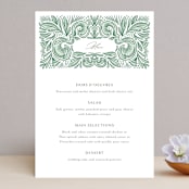 "Ornate" - Menus in Sage by Jen Owens - Front