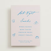"Handdrawn little things" - Menu Signs in Sky Whispers by Cass Loh - Front