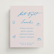 "Handdrawn little things" - Menu Signs in Sky Whispers by Cass Loh - Front
