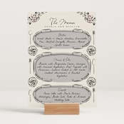 "Gathering Joy" - Menu Signs in Champagne by Ana de Sousa - In Use