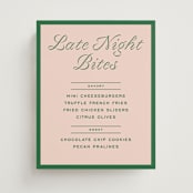"cotillion" - Menu Signs in Peach by Megan Davis - Front