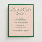 "cotillion" - Menu Signs in Peach by Megan Davis - Front
