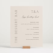 "In Love" - Menu Signs in Linen by Vanessa Doyle - In Use