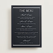 "Luster" - Menu Signs in Ocean by Stacey Meacham - Front