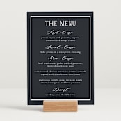 "Luster" - Menu Signs in Ocean by Stacey Meacham - In Use