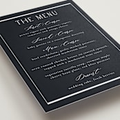 "Luster" - Menu Signs in Ocean by Stacey Meacham - Detail