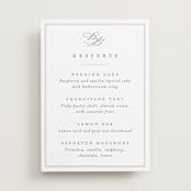 "Overlapping" - Menu Signs in Cotton by Amy Kross - Front