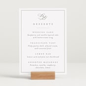 "Overlapping" - Menu Signs in Cotton by Amy Kross - In Use