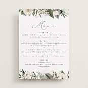 "Classic Love" - Menu Signs in Vanilla by Susan Moyal - Front