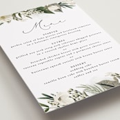 "Classic Love" - Menu Signs in Vanilla by Susan Moyal - Detail