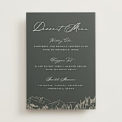 "Peaks" - Menu Signs in Hunter by Sarah Brown - Front