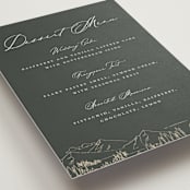 "Peaks" - Menu Signs in Hunter by Sarah Brown - Detail
