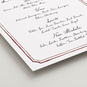 "Handwritten" - Menu Signs in Wine by Cass Loh - Detail
