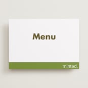 "Portrait" - Menu Signs in Charcoal by Minted - Front